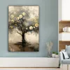 MuchoWow® - Leinwandbilder - Beige - Abstrakt - Baum - Produktbild-Vorschau 4