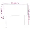 vidaXL LED Kopfteil Hellgrau 90x5x78/88 cm Samt Produktbild-Vorschau 6