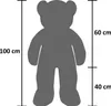 BRUBAKER XXL Panda 100 cm groß mit Je T'Aime Herz Stofftier Produktbild-Vorschau 5