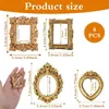 8er Set Mini-Bilderrahmen - Gold - Vintage Fotorahmen - Produktbild-Vorschau 4