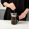 Skleněná lisovací konvička na napěnění kávy, čaje a mléka Náhled obrázku produktu 4