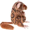 A plush toy of a tarsier with brown fur and dark brown tribal markings, sitting on a white background. Produktbild-Vorschau