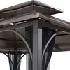 Sunjoy Stahl Pavillon 3x3 KALDI - 307cm x 366cm, hnědá Náhled obrázku produktu 7