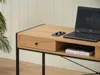 Close-up of a desk with a laptop and phone. Podgląd zdjęcia produktu