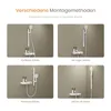 EMKE Système de douche avec thermostat divisé Blanc Hauteur Voir les images du produit 3