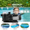Pompa per piscina VEVOR 1,5 HP, 100 GPM di portata massima, Anteprima dell’immagine prodotto 4