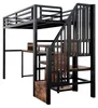 MODFU Hochbett 90 x 200 aus Metall, Jugendbett mit Produktbild-Vorschau 9