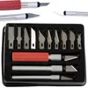 Modelářský nožový set + 13 čepelí - Stříbrná KP39112 Náhled obrázku produktu 1