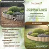 Floranica Bordure de Jardin en bois 40 x 200 cm Naturel Voir les images du produit 4