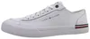 Tommy Hilfiger Corporate Vulc Leder Herren Sportschuhe weiß Produktbild-Vorschau 8
