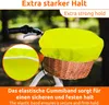 ECENCE Protection pluie panier vélo Jaune Couverture panier Voir les images du produit 4