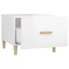 vidaXL Couchtisch Hochglanz Weiß 50x50x40 cm Holzwerkstoff Produktbild-Vorschau 7
