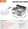 Friggitrice commerciale VEVOR, friggitrice elettrica da Anteprima dell’immagine prodotto 15