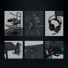 A collage of images showcasing gaming accessories and desk setup components. Produktbild-Vorschau
