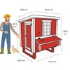 Hühnerstall Mitte EZ Chicken Home Rot, 1,68 m² - Produktbild-Vorschau 6
