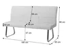 Esszimmer-Set MCW-G55, 2er-Set Stuhl mit Armlehne+Sitzbank Produktbild-Vorschau 11