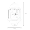 Nástěnná venkovní lampa IP44 bílá E27 sklo hliník námořní Náhled obrázku produktu 8