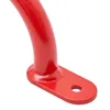 A close-up of a red climbing hold with a mounting bracket. Náhľad obrázku produktu