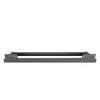 A black metal furniture leg is shown against a white background. Voir les images du produit