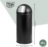 eluno Pushmülleimer 25 Liter aus Stahlblech, Retro Produktbild-Vorschau 7