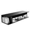 SONNI TV-Schrank Schwarzer Hochglanz 135 x 39 x 30cm Produktbild-Vorschau 10