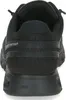 The back view of a black athletic shoe. Produktbild-Vorschau