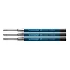 Three pen refills are lined up horizontally against a white background. Voir les images du produit