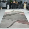Teppich modern abstrakt in rosa grau pastell Größe - 140 x Produktbild-Vorschau 1