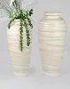 Bodenvase RELIEF 50cm  - bauchig, cremefarben, Keramik, Produktbild-Vorschau 9