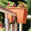 Crown Trog Blumentopf weiß für Geländer keine Klammern Produktbild-Vorschau 6