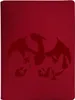 A red binder with embossed images of Charizard from Pokemon. Produktbild-Vorschau