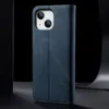 A dark, moody studio shot of a blue iPhone case. Produktbild-Vorschau