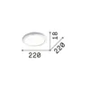 Moderne Deckenleuchte Aura Schwarz Kunststoff Sensor Led Produktbild-Vorschau 2
