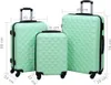 vidaXL Set di trolley rigidi 3 pezzi. ABS verde menta Anteprima dell’immagine prodotto 8