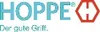 The image displays the HOPPE logo and slogan, along with a hexagonal icon containing the letter 'H'. Produktbild-Vorschau