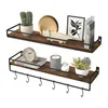 VASAGLE Wandregal 2er Set, Wandboard mit Stange, Produktbild-Vorschau 1