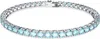 A bracelet with blue stones on a white background. Voir les images du produit