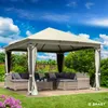 Alu Pavillon INFINITY 4x4x beige inkl. LEDs Produktbild-Vorschau 3