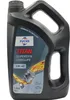 A dark gray plastic bottle of engine oil with a label showing brand, product name, viscosity, and an illustration of engine oil flowing around a piston. Produktbild-Vorschau