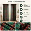 2er Set Vorhänge Weihnachten Tartan Gardinen mit Produktbild-Vorschau 2