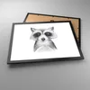 Gerahmtes Poster - Schwarzer Rahmen - Waschbär Bild Kinder Produktbild-Vorschau 3