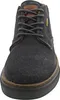 A close-up, front-facing view of a dark gray chukka boot. Voir les images du produit