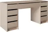 A neutral studio shot of a desk with drawers. Voir les images du produit