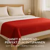 Betz 3 Stück Fleecedecke Kuscheldecke Wohndecke in Größe Produktbild-Vorschau 4