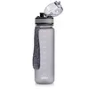 A gray water bottle with its lid open, standing against a white background. Anteprima dell’immagine prodotto