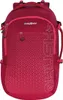 A magenta backpack with a geometric pattern on the front. Anteprima dell’immagine prodotto