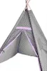 Detský stan na hranie 160 cm - Stan Tipi Deco - Farba: sivá Náhľad obrázku produktu 2