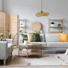 BRUGIA S malá závěsná stropní lampa boho styl E27 bambusová Náhled obrázku produktu 2