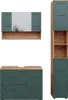 Set mobili bagno Vicco Irma Quercia verde/oro 3 pezzi, con Anteprima dell’immagine prodotto 1