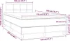 vidaXL Boxspringbett mit Matratze Dunkelbraun 120x200 cm Produktbild-Vorschau 8
